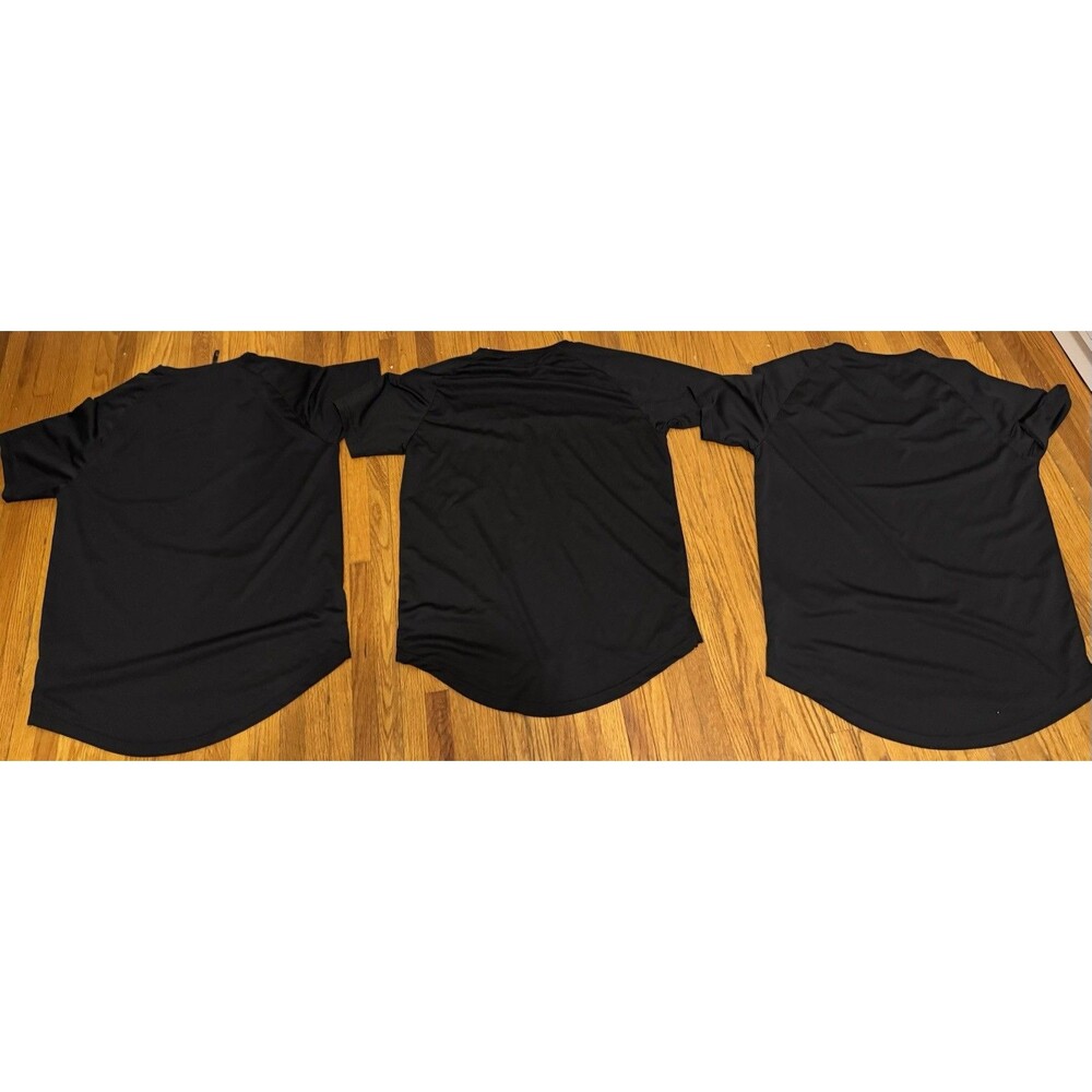 Bundle of 3 GYMELITE Black Men's Large Dry Fit T Shirts